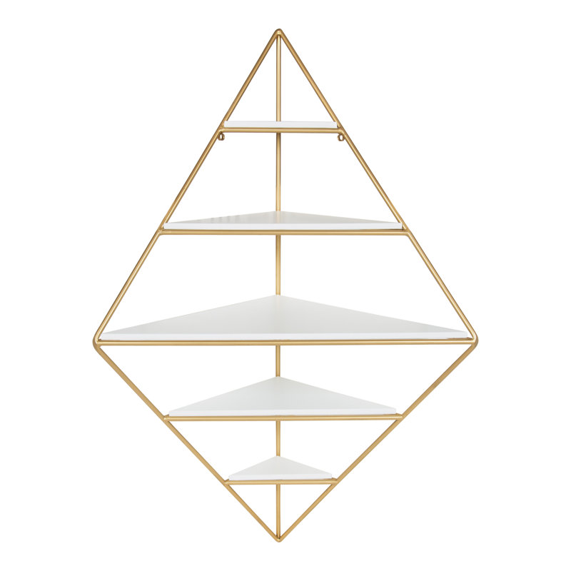 Leroy Decorative Mid Century Modern 5 Piece Diamond Corner Shelf & Reviews AllModern